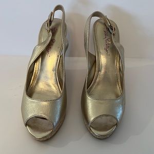 Lily Pulitzer Kristin Rafia Wedges